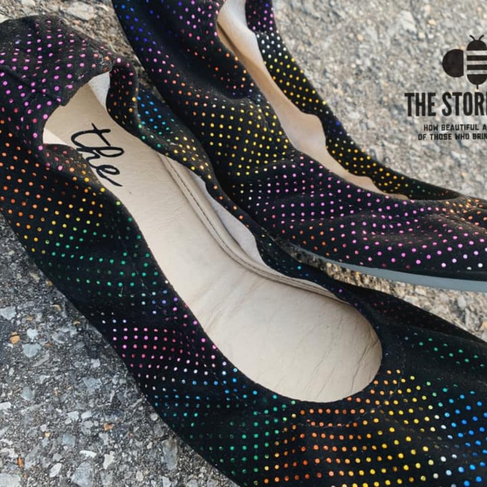Storehouse Flats Disco Rainbow Dot